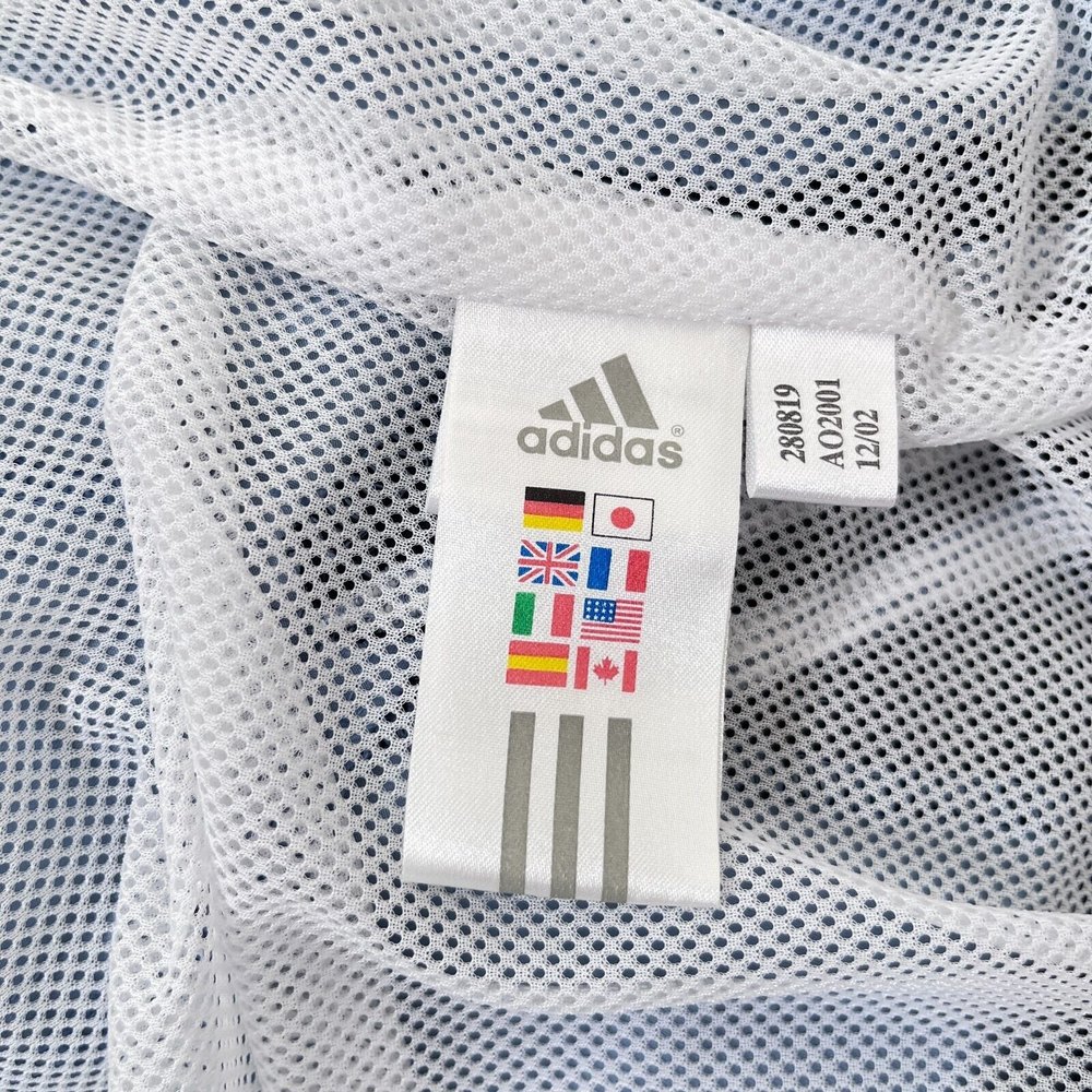 Vintage Adidas Track Jacket Windbreaker Mens Asian Size Medium M Light Blue - Picture 9 of 12